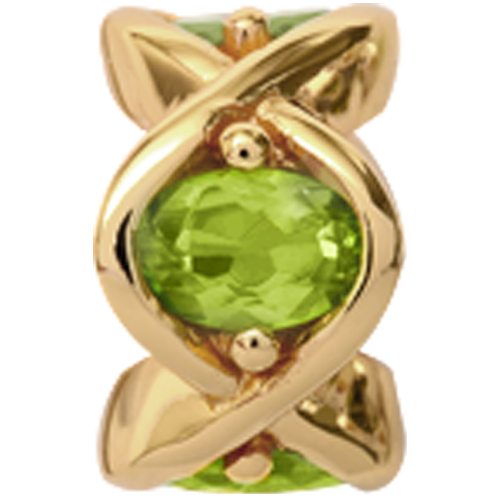 Image of Christina Collect Peridot forgyldt charm